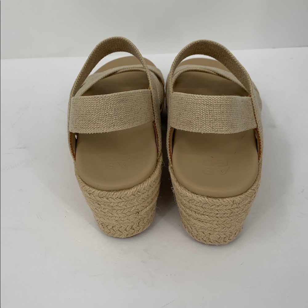 ABEO Riviera Stretch platform wedge espadrille sandal shoe linen strappy new 5 - Picture 7 of 8